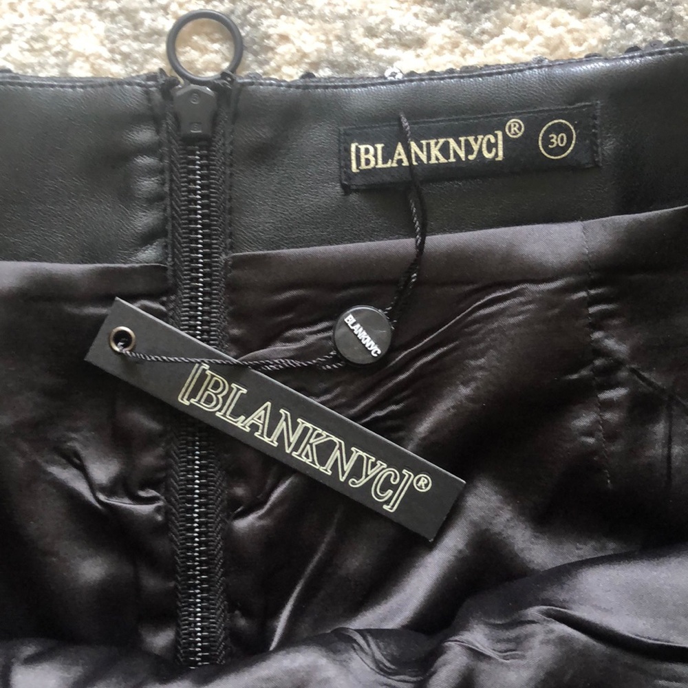 Blank NYC Vegan Leather Skirt with Sequins - Picture 5 of 8